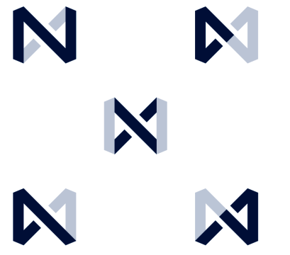 N・D・X・Aの4文字で構成したロゴマーク